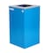 Alpine Industries 58-Gallon 2-Stream Black Steel-Blue Recycling Bin Station ALP4450-BLK-KIT2 - alternate 9